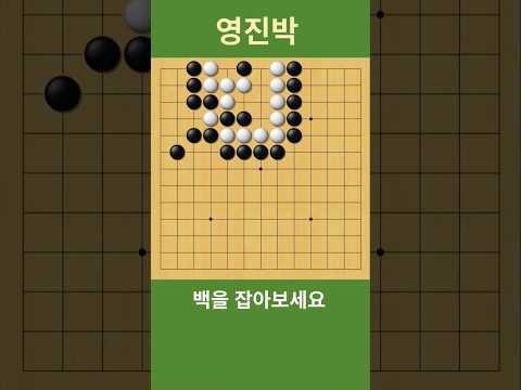 (상식의 틀을 깨야 정답이 보입니다) 백을 잡아보세요 #바둑 #사활 #맥점  #묘수  #<strong>바둑강좌</strong>