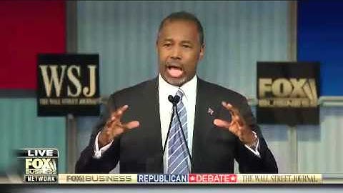 Ben Carson Discusses Minimum Wage and the impact on the Black Community - FOX Business Debate