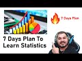 7-Day Statistics Learning Plan for Data Analysts and Data Scientists
