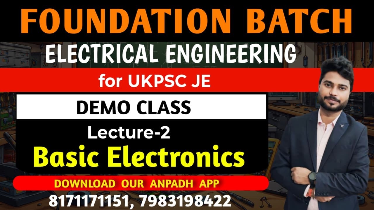UKPSC JE 2026 Foundation Batch 🔥 Demo Class L2 | Basic Electronics ...