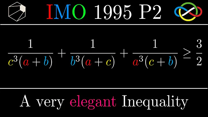 My favourite Olympiad Inequality | IMO 1995 Problem 2 Solution