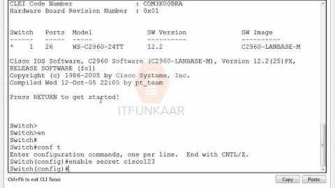 How to Configure enable secret password on cisco router/Switch