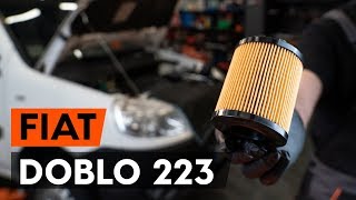 Cómo cambiar Filtro de aceite motor FIAT DOBLO Cargo (223) - vídeo guía