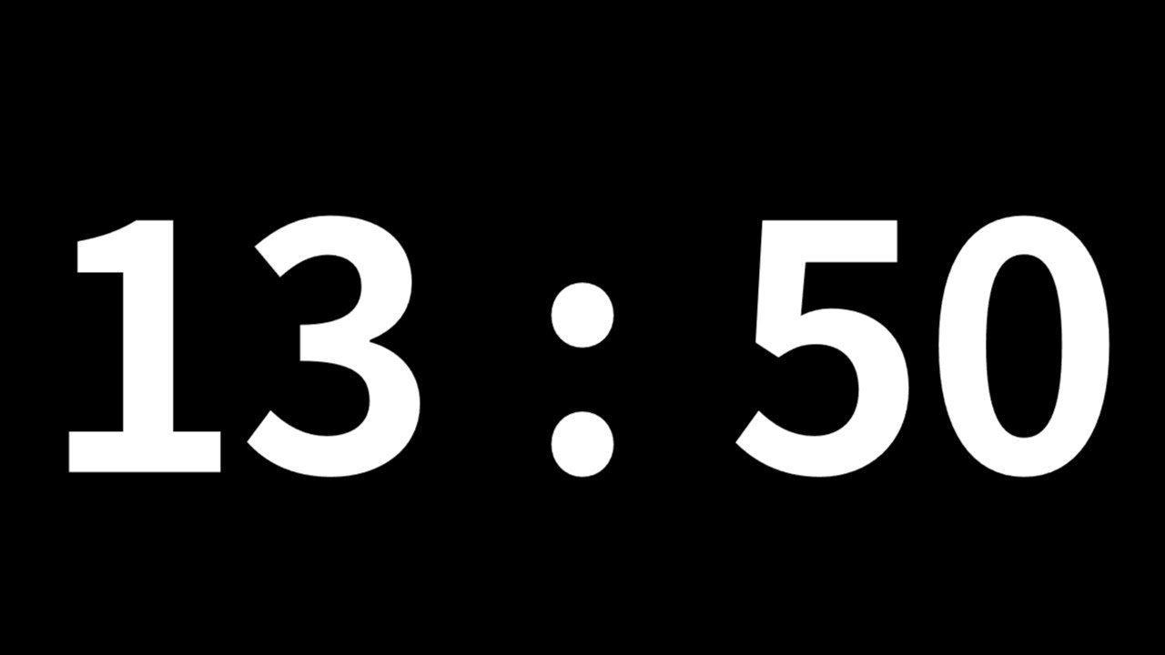 13분 50초 타이머 13minute 50second timer 830 second timer - YouTube
