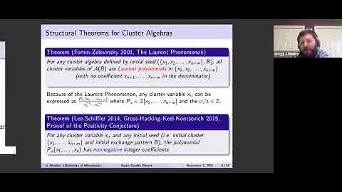CAR | Prof. Gregg Musiker | Double Dimer Covers on Snake Graphs from Super Cluster Expansions