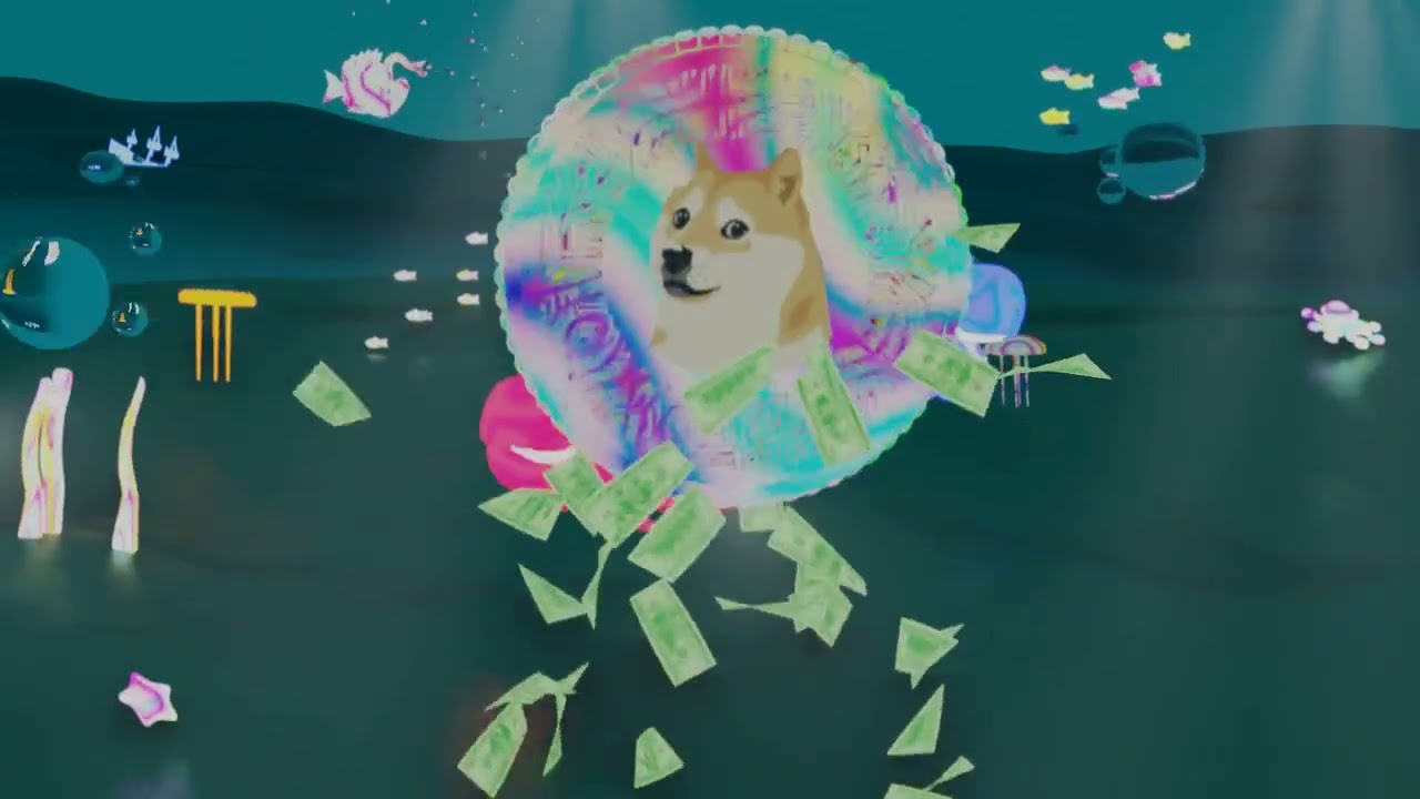 Doge CryptoWhales Feasting - NFT Art by Digital Artist Free-HY - NFT Drop Live on NIfty Gateway 4/6