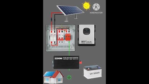 solar off gird complete installation | 2.2kw solar panel connection #hybridinverter #solarpanel