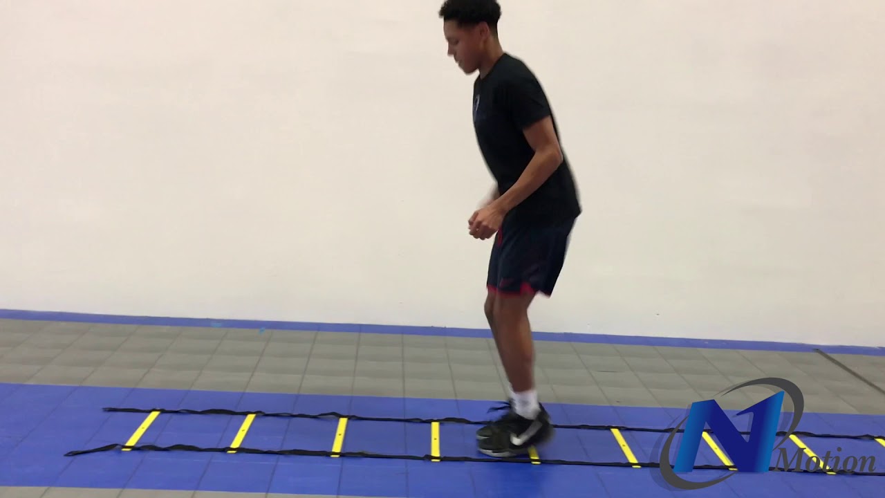 Agility Ladder Forward 2 Foot Zig Zag Hops YouTube