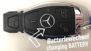 Batterie wechseln Mercedes Schlüssel/how to change battery Mercedes key remote