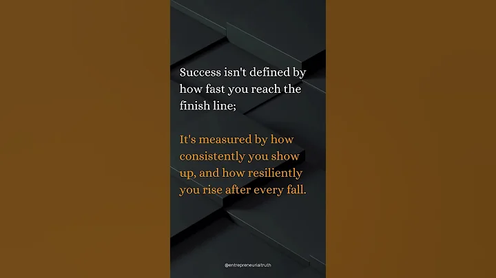 The True Measure of Success: Consistency & Resilience