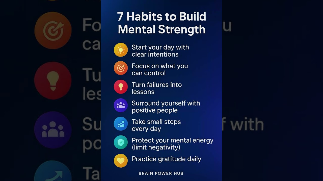 7 Daily Habits to BOOST Mental Strength