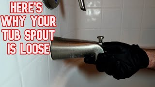 Repairing a Loose Tub Spout That's Not Flush With Wall