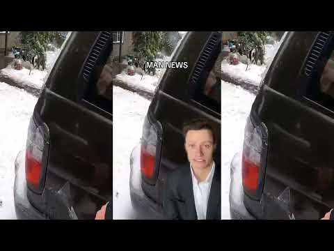 Bashing Ice Covered Car | Man News
