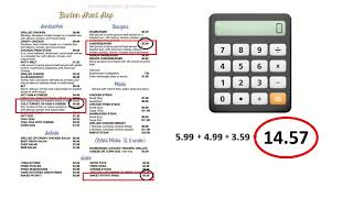 Menu Math 4 Wealth
