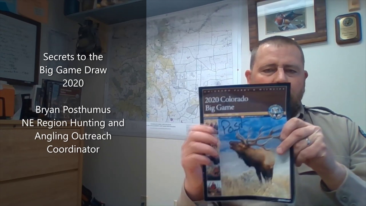 Secrets To The 2020 Colorado Big Game Hunting Draw YouTube