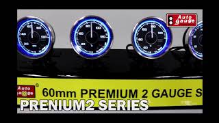 AutoGauge(Taiwan) Premiun 2 Gauge Series-Boost Gauge ,Temp Gauge ,Pressure Gauge