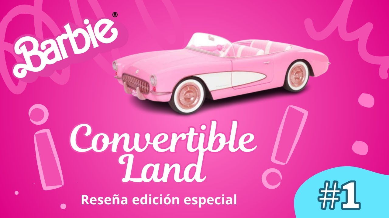 Barbie La Película Vehículo de Colección Convertible Barbie Land