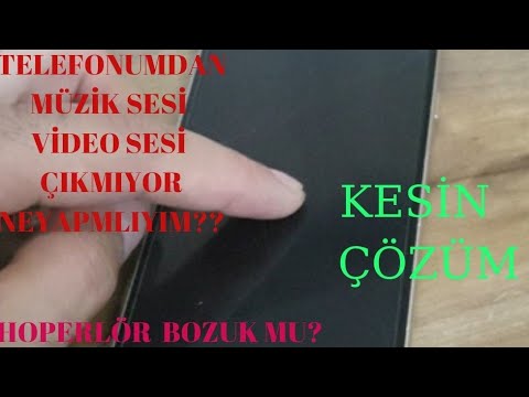 Telefondan ses gelmiyor ne yapmalıyım (Medya sesi çıkmıyor)??? 3 YOLLA KESİN ÇÖZÜM.