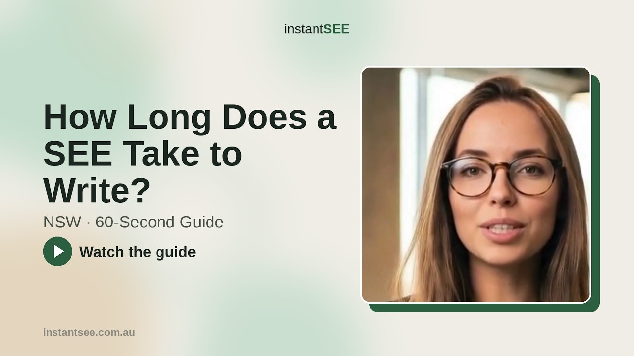 How Long Does a SEE Report Take to Write in NSW?