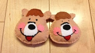 フェルトでクマタン作ってみました Youtube