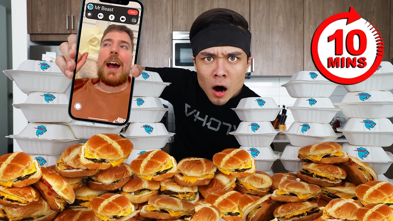 MrBEAST BURGER Full Menu Challenge **DESTROYED** 