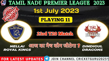 Nrk vs Dd 23rd T20 match | 1st july 2023 #TNPL #jackpot #trending #nrkvsdd