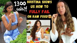 Freelee reacts to @FullyRawKristina What i eat in a day (😦) #54