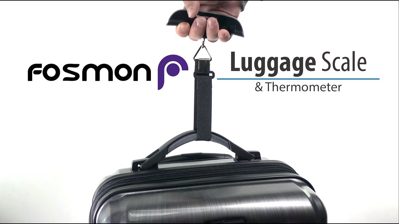 Digital Luggage Scale, Fosmon Digital with Temperature Sensor