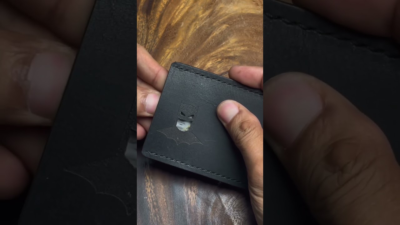 ID card image perfectly matches Batman's face