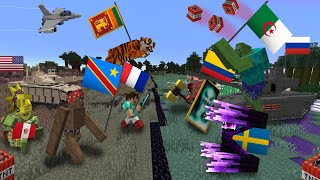 J'ai simulé un Battle Royal des Pays sur Minecraft ( Original par @AzpazTV )
