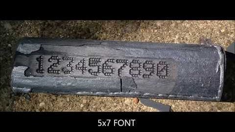 8400 Stamping Steel Sample  5x7 font