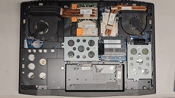 Dell Alienware M17x R4 Disassembly RAM SSD Hard Drive Upgrade Battery Replacement Repair Quick Look