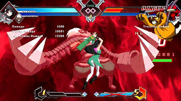 BBTAG: Waldstein / Blake cross combo, 10.9k from 2A, 13.2k DP punish
