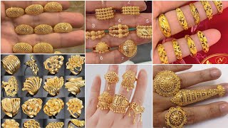 Latest 22K Gold Rings Designs 2023/Simple Stylish Gold Rings Designs/Engagment Rings designs