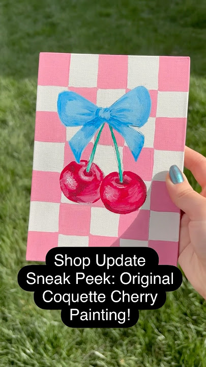 Coquette Cherry Painting! 🍒