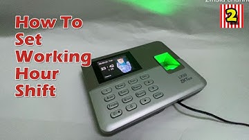 ZKTeco LX50 Shift Working Hour Setting ZKTeco Malaysia Fingerprint Time Attendance