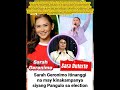 Sarah Geronimo itinanggi ang balita na may kinakampanya siyang kandidato para sa election#newsph