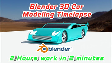 3D Car Modeling Timelapse💥Blender 3D modeling💥@gvpixelstudio2020