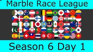 Marble Race League Season 6 Day 1 / Marble Race Lover