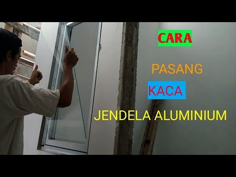 Cara menyilen kusen alumunium. 