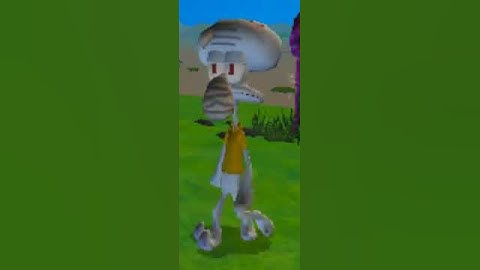 SpongeBob SquarePants BFBB, unused SquidWard walking animation