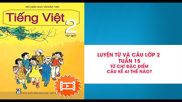 Luyện từ và câu -Lớp 2 -Tuần 15 -Bài Từ chỉ đặc điểm -Câu kiểu Ai thế nào
