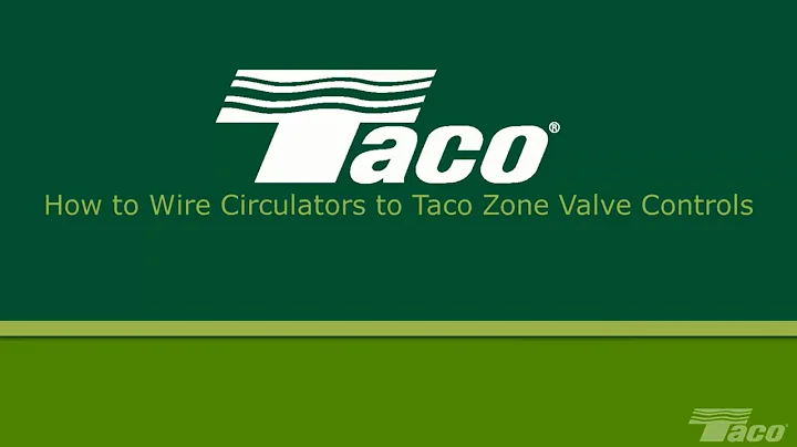 How to Wire Circulators to Taco Zone Valve Controls