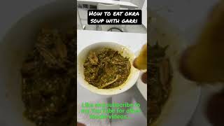 #Thursday: What are you having for dinner tonight? Mine is Okra soup with garri.