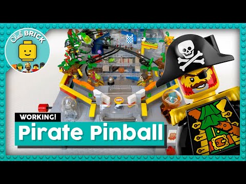 РАБОТАЮЩИЙ автомат для игры в пинбол LEGO!! Должен видеть!