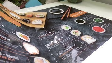 In Menu Nhựa Chống Nước - In Nhanh Menu