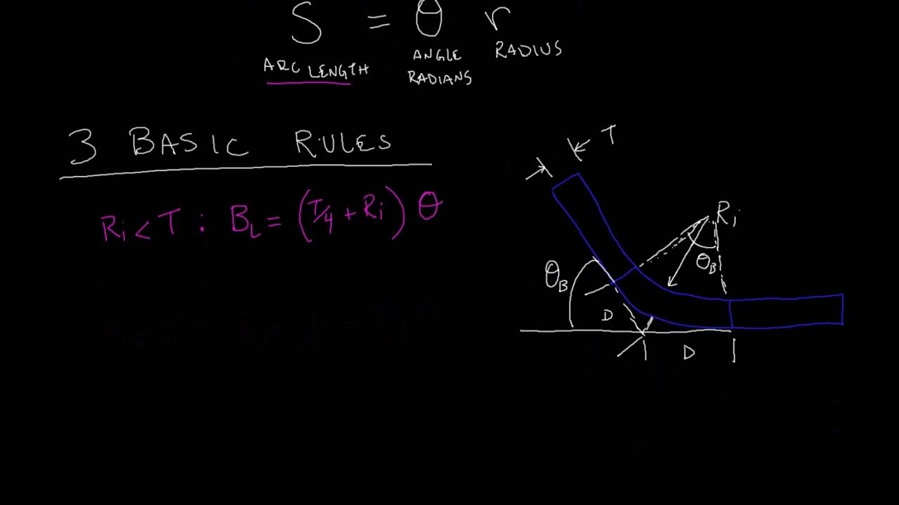 Sheet Metal Bend Length Calculation YouTube