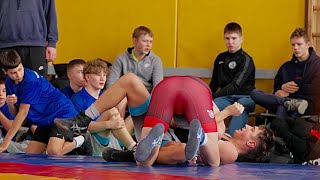 U17 D. Moisejenko (Lat) Vs E. Solovjovs (Lat) 92Kg. Youth Boys Greco-Roman Wrestling.