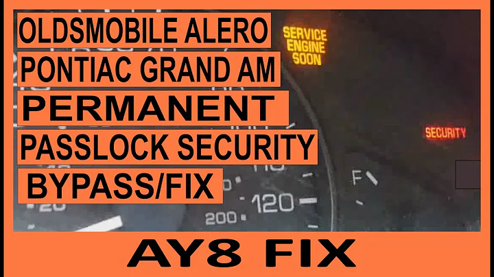 GM Passlock Bypass Permanent Fix For Alero & Grand Am That Crank No Start