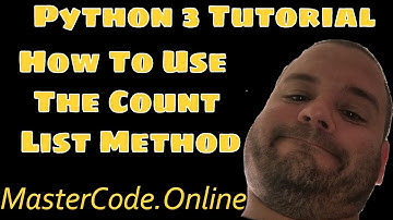 How To Use The Count List Method In Python 3